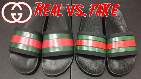 real gucci slides vs fake|More.